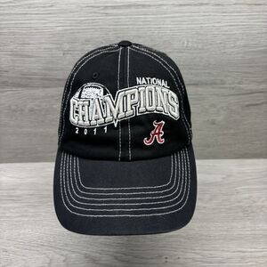 Alabama Crimson Tide 2011 National Champions Black Baseball Cap Hat Adjustable